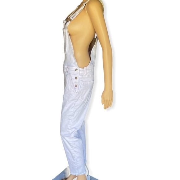 Forever 21 Overalls Soft Pink Raw Hem Size 29 - Picture 3 of 7